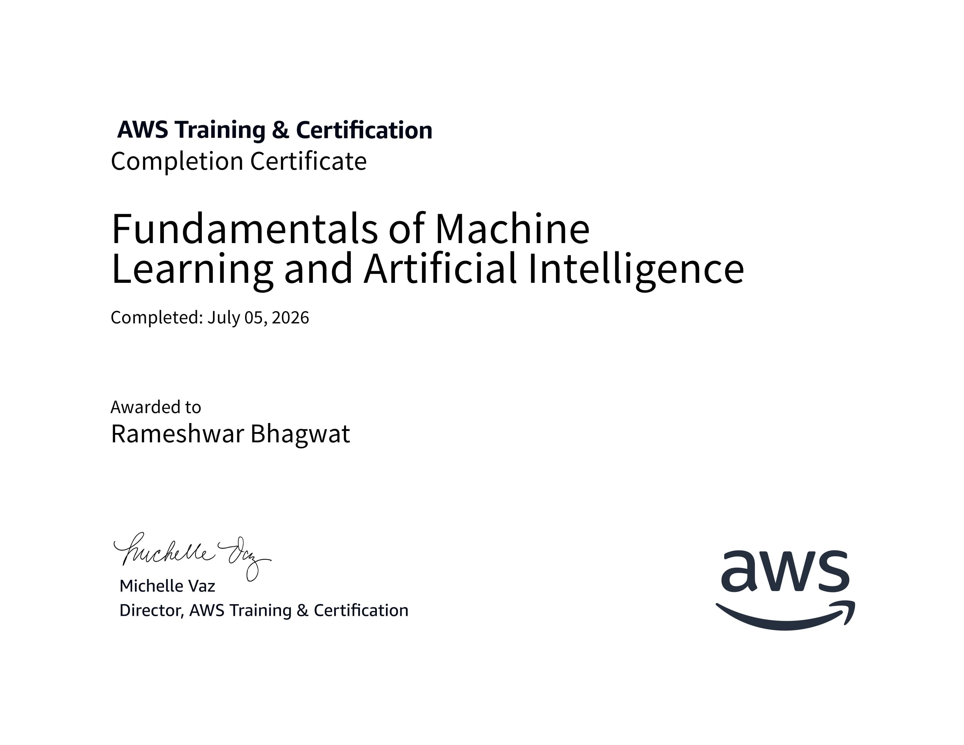 Fundamentals of Machine Learning