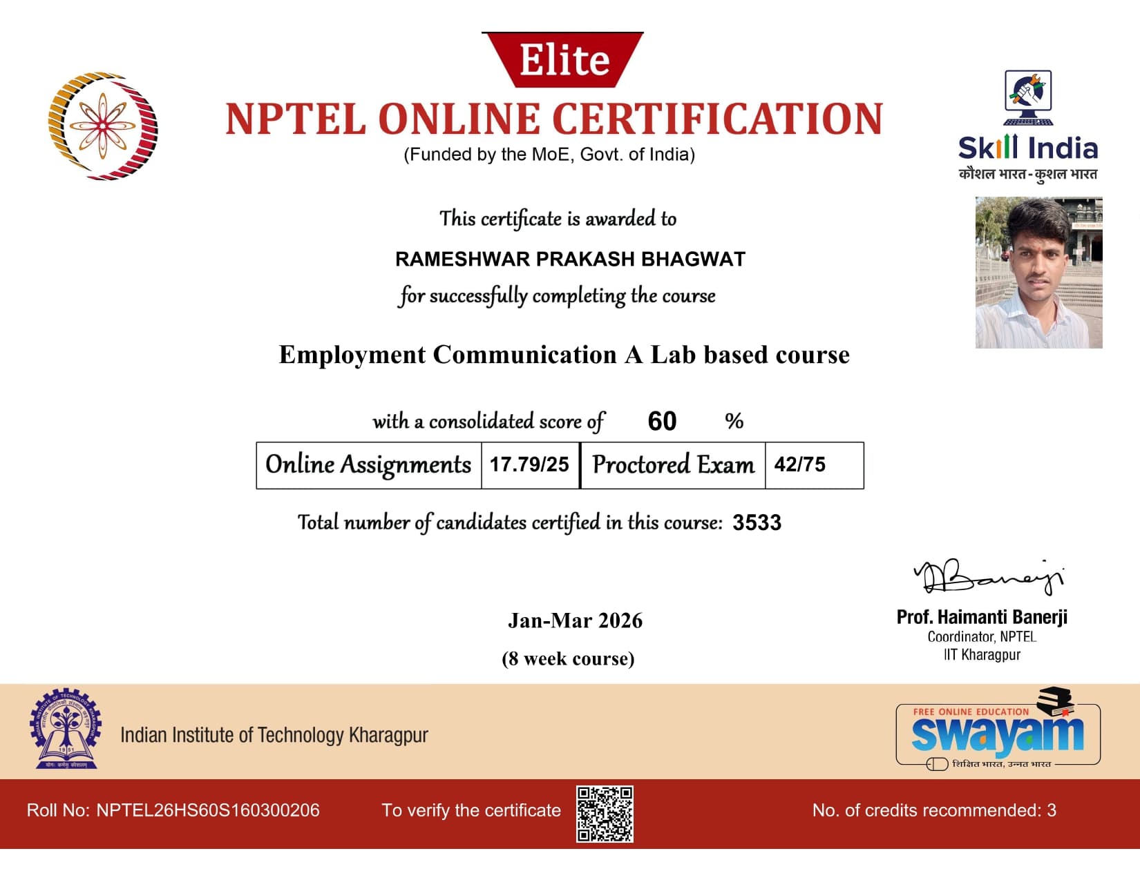 Elite NPTEL Online Certification